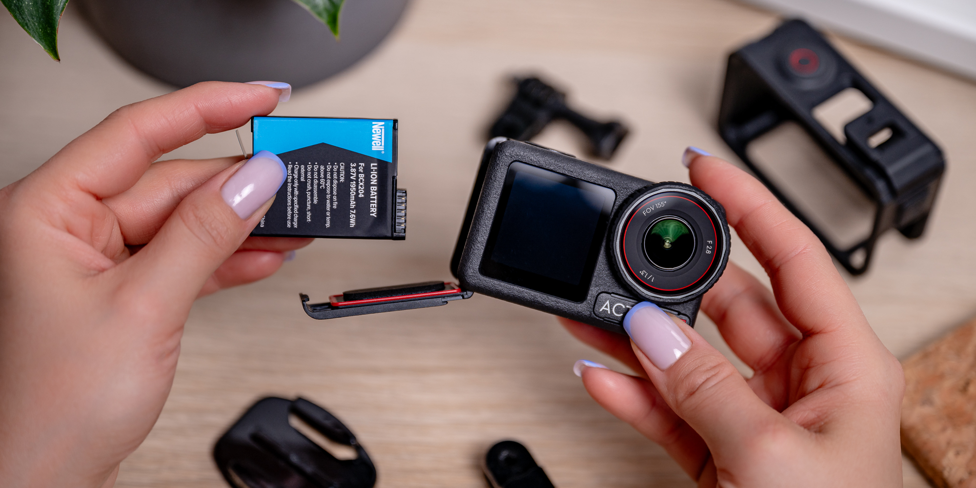 Akumulator Newell zamiennik BCX204 do DJI Osmo Action 3 _ 4 _ 5 Pro